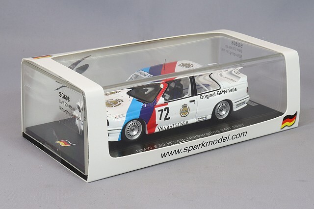 スパーク 1/43 BMW E30 M3 1987 ニュル24H 4位 #72 D.クエスター/M