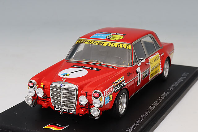 スパーク 1/43 メルセデスベンツ 300 SEL 6.8 AMG 1972 ニュルブルク