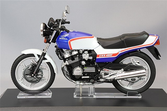 アオシマ スカイネット 1/12 ホンダ CBX400F パールキャンディブルー Amazon | 青島文化教材社 スカイネット 1/12 完成品バイク Honda