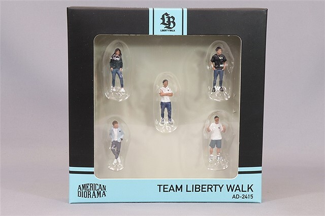 アメリカンジオラマ 1/64 フィギュア チームリバティーウォーク 5個セット 