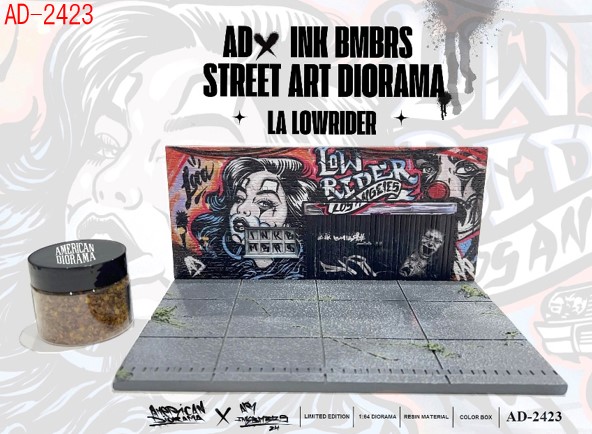 アメリカンジオラマ 1/64 ジオラマ ストリートアート LA ローライダー
