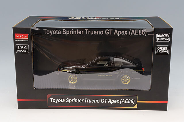 サンスター 1/24 トヨタ スプリンター トレノ GT Apex (AE86) ブラック