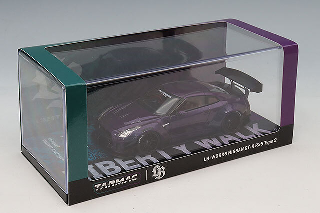 Tarmac 1/43 LB-WORKS 日産 GT-R R35 タイプ2 ミッドナイトパープル