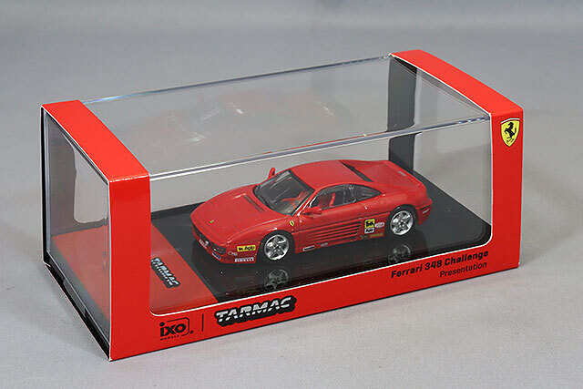 フェラーリ348 TB　ミニガレージセット Tarmac 1/64 フェラーリ 348 チャレンジ プレゼンテーション