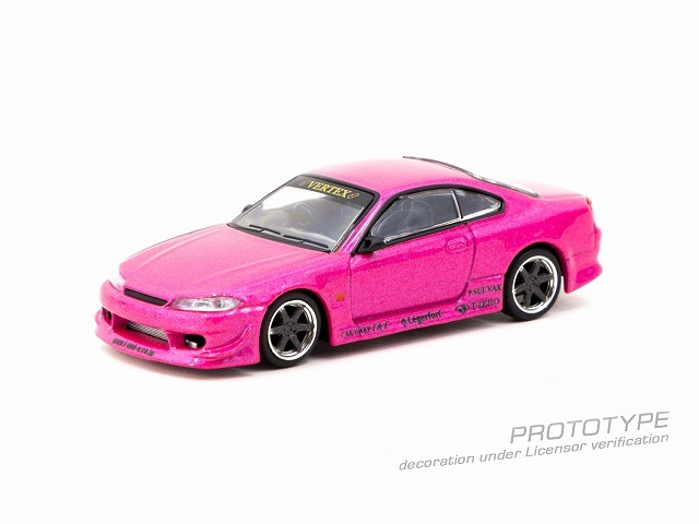 Tarmac 1/64 VERTEX 日産 シルビア (S15) ピンクメタリック