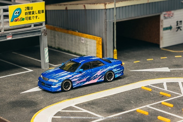 Tarmac 1/64 VERTEX トヨタ マークII JZX100 ブルーメタリック