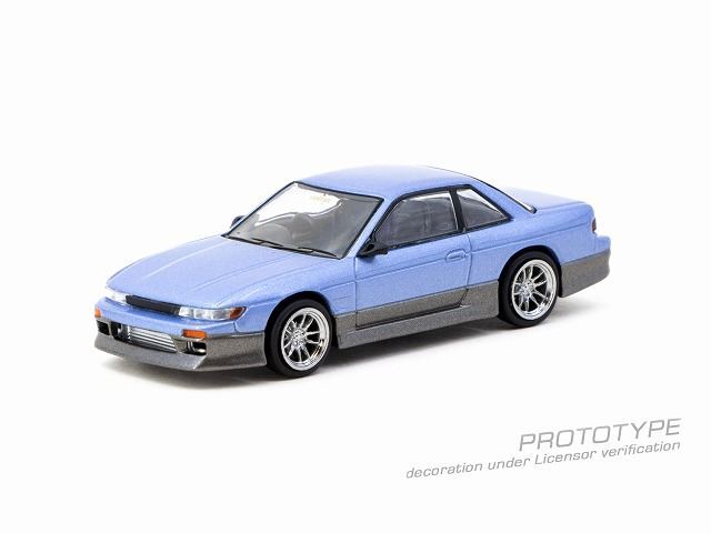Tarmac 1/64 VERTEX 日産 シルビア S13 ブルー/グレイ