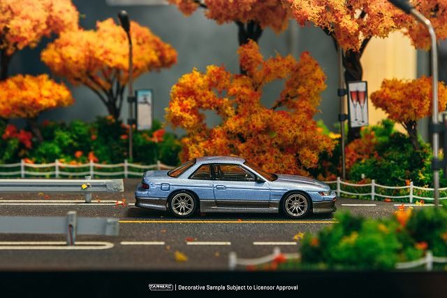 Tarmac 1/64 VERTEX 日産 シルビア S13 ブルー/グレイ