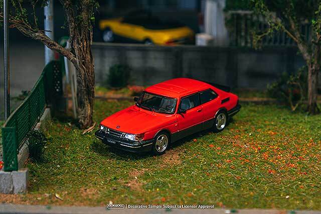 Tarmac 1/64 サーブ 900 ターボ レッド