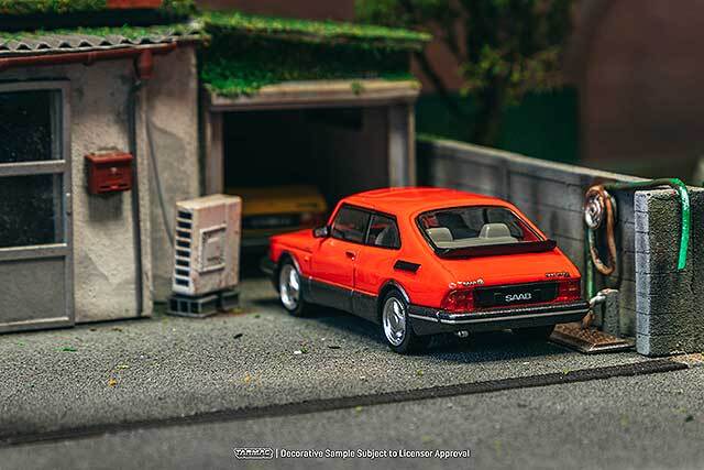 Tarmac 1/64 サーブ 900 ターボ レッド