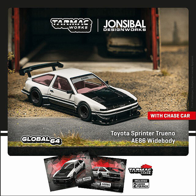 ターマックワークス ★チェイスカー トヨタ ハチロク トレノ AE86 新品 p ターマックワークス 1/64 トヨタ スプリンター トレノ AE86