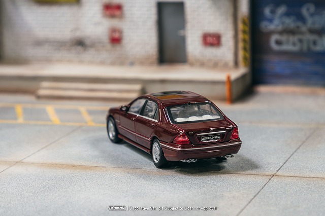 Tarmac 1/64 メルセデスベンツ S 55 AMG ボルドーレッドメタリック