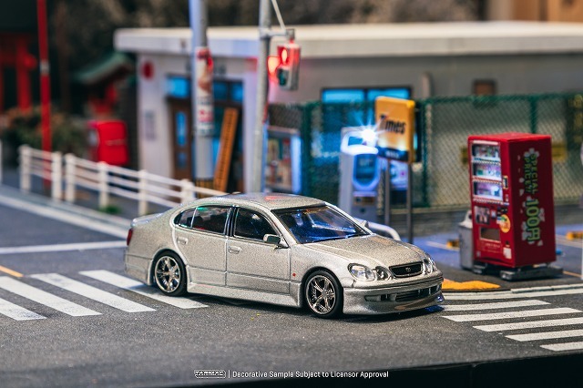 Tarmac 1/64 VERTEX トヨタ アリスト JZS161 シルバー
