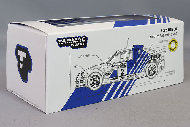 ターマックワークス 1/64 フォード RS200 ロンバード RAC ラリー T64P-001-86RAC02_M03_1024x1024
