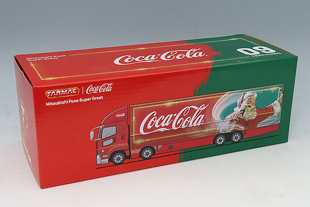 Tarmac 1/64 三菱 FUSO スーパーグレート コカコーラ サンタ トラック