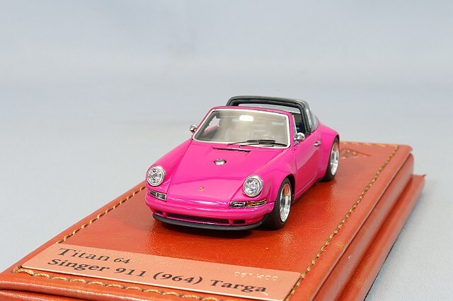 ミニカー Titan 64 Singer 911 964 Targa TM001 タイタン64 TM001P 1/64 シンガー 911 (964) クーペ ジスタンスブルー