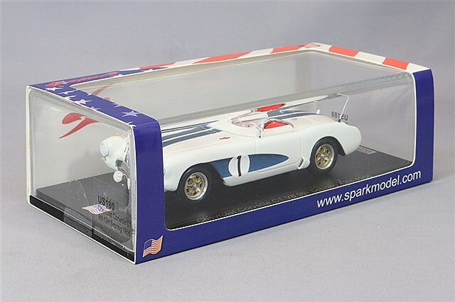 スパーク 1/43 シボレー コルベット C1 1956 セブリング12H 9位 #1 J