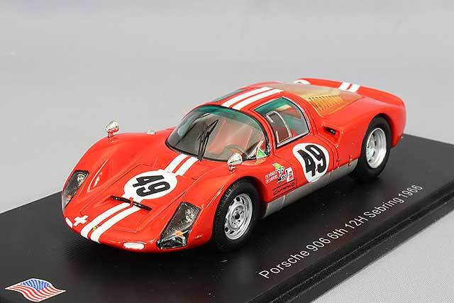 スパーク ナショナルモデル 1/43 ポルシェ 906 #49 6位 12H セブリング