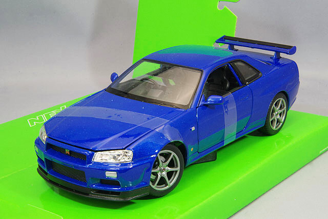 MINIGT街道ハウス R34 スカイラインGT-R ブルーメタリック Kaido House