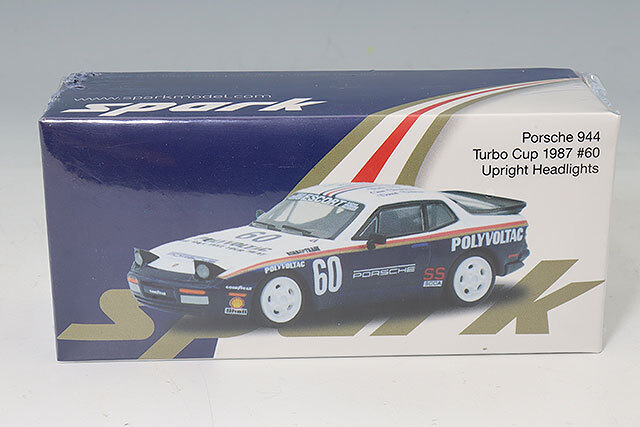 Sparky x Tiny 1/64 ポルシェ 944 ターボ CUP 1987 #60 ヘッドライトアップ