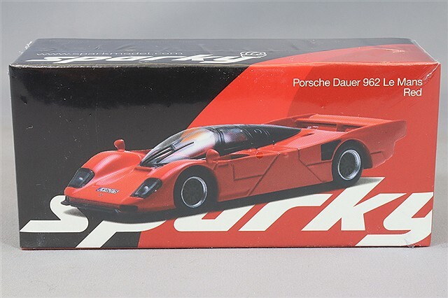 sparky x Tiny 1/64 ポルシェ ダウアー 962 LM 1993 レッド