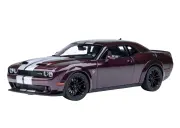 オートアート コンポジット 1/18 ダッジ チャレンジャー SRT ジェイルブレイク 2022 メタリックパープル／シルバーストライプ (HELLRAISIN)