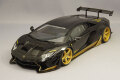 オートアート コンポジット 1/18 リバティーウォーク LB-WORKS ランボルギーニ アヴェンタドール リミテッドエディション ブラック/ゴールド アクセント