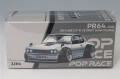 POP RACE 1/64 日産 スカイライン GT-R V8 ドリフト (ハコスカ) シルバークローム
