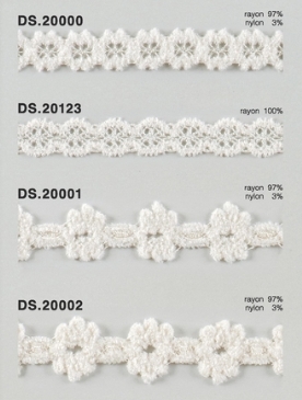 モールレース  秋冬素材トーションレース 　1m単位　大定　日本製 DS.20000  DS.20123  DS.20001 DS.20002  //
