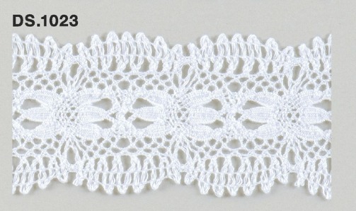 トーションレース  1m単位　レース材料　DS.1023　オフホワイト 44mm幅　大定　日本製