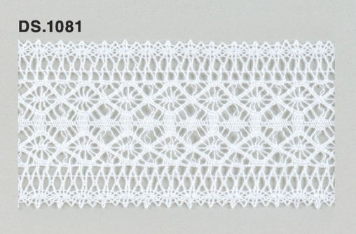 トーションレース　薄手レース　1m単位　DS.1081　オフホワイト 50mm幅　大定　日本製