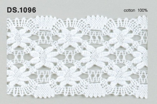 トーションレース  1m単位　レース材料　DS.1096　オフホワイト 58mm幅　大定　日本製