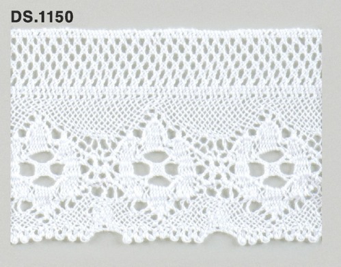 トーションレース  1m単位　手芸　DS.1150　オフホワイト 65mm幅　大定　日本製