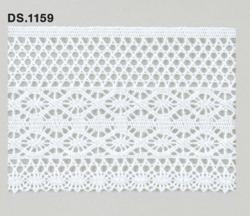 トーションレース　DS.1159 1m単位　オフホワイト 70mm幅　大定　日本製