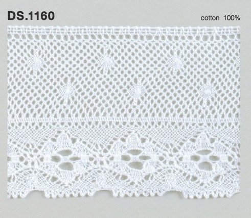 トーションレース　DS.1160 1m単位　オフホワイト 72mm幅　大定　日本製