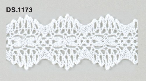 トーションレース  1m単位　レース材料　DS.1173　オフホワイト 42mm幅　大定　日本製