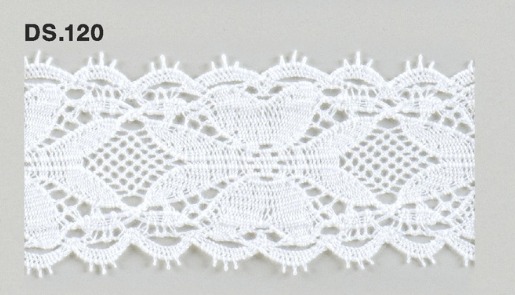 トーションレース  1m単位　レース材料　DS.120　オフホワイト 47mm幅　大定　日本製