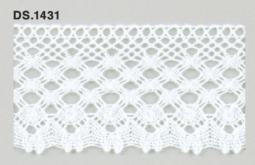 トーションレース  1m単位　DS.1431　オフホワイト 53mm幅　大定　日本製