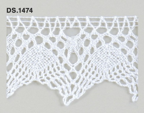 トーションレース  1m単位　DS.1474　オフホワイト 65mm幅　大定　日本製