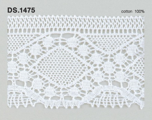 トーションレース　DS.1475 1m単位　オフホワイト 65mm幅　大定　日本製