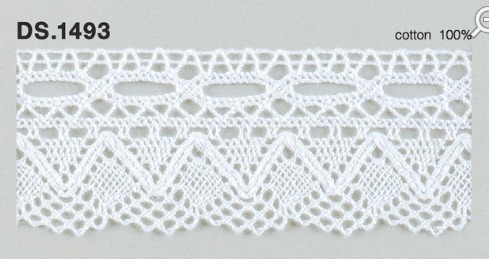 トーションレース 1m単位　DS.1493　オフホワイト 38mm幅　大定　日本製