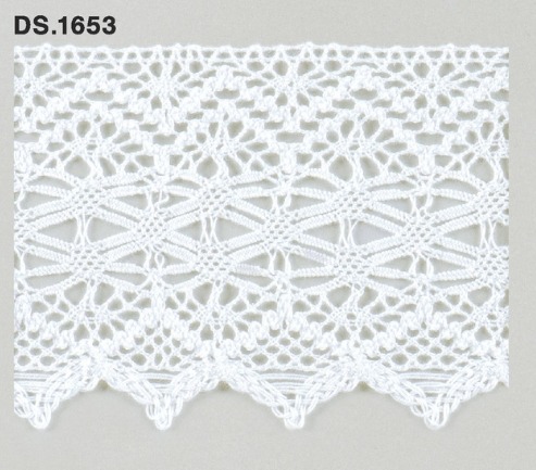 トーションレース　DS.1653 1m単位　オフホワイト 75mm幅　大定　日本製