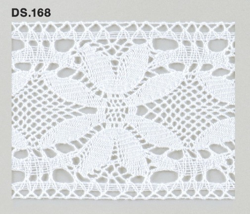 トーションレース  1m単位　レース材料　DS.168　オフホワイト 76mm幅　大定　日本製