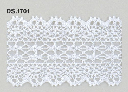トーションレース　薄手レース 1m単位　　DS.1701　オフホワイト 59mm幅　大定　日本製