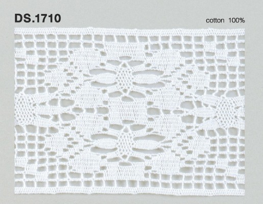 トーションレース  1m単位　レース材料　DS.1710　オフホワイト 70mm幅　大定　日本製