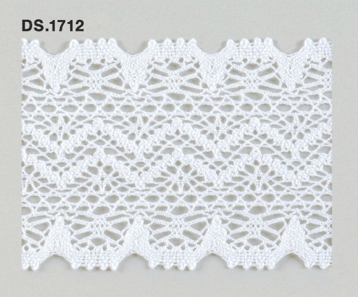 トーションレース  1m単位　レース材料　DS.1712　オフホワイト 73mm幅　大定　日本製