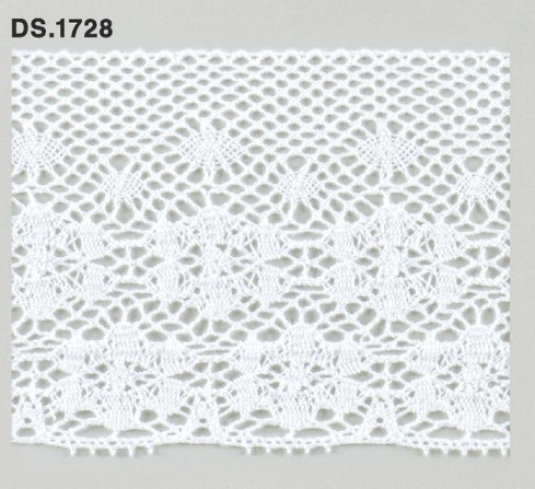 トーションレース 広幅レース　1m単位　DS.1728　オフホワイト 78mm幅　大定　日本製