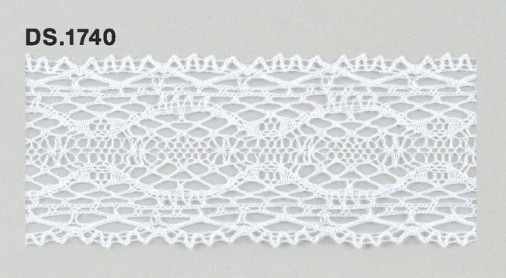 トーションレース　薄手レース　　DS.1740　オフホワイト   1m単位  41mm幅　大定　日本製