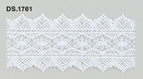 トーションレース　薄手レース  1m単位　　DS.1761　オフホワイト 44mm幅　大定　日本製
