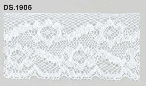 トーションレース　薄手広幅レース　　DS.1906　オフホワイト 47mm幅　大定　日本製